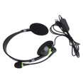 thumbnail image 2 of Casque Filaire 3.5mm, Réduction de Bruit Réglable Stéréo Connexion Directe Casque Filaire avec Microphone pour Bureau USB, 2 of 8