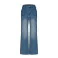 thumbnail image 4 of LOVZFMLL Women's Jeans, Pocket Low Rise Skinny Denim Pants Blue, 2XL, 4 of 9