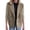 #0397-Khaki, variant on Ailaofu Women's Lapel Button Knitted Patchwork Sleeve Casual Coat Cropped, Cropped Double Breasted Coat Sweater Blazer