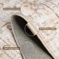 thumbnail image 2 of Exenoray Washable Bohemian Area Rug, Non-Slip Low Pile Printed Rug, Polyester Surface, Coffee Brown, 2' x 6', 2 of 7
