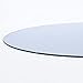 thumbnail image 2 of Plateau de Table Rond en Verre Trempé Clair 36, Bord Plat Poli Épais 34, 2 of 3