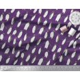 thumbnail image 2 of Soimoi Purple Rayon Fabric Penguin Ocean Print Sewing Fabric Yard 56 Inch Wide, 2 of 3