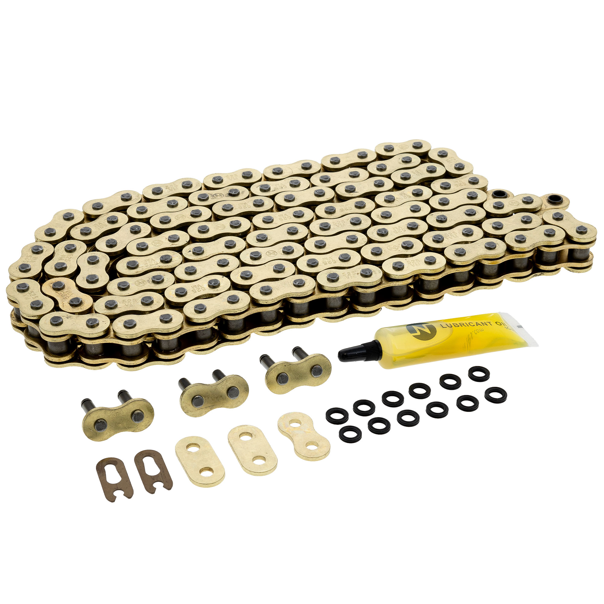 Niche Gold 525 X-Ring Chain 122 Links With Master Link Motorcycle 519-CDC2540H