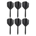 thumbnail image 1 of Unique Bargains Vol de Fléchettes Intégrés, Lot de 6 Vol de Fléchettes Durables, Noir Transparent, 1 of 5