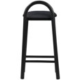 thumbnail image 4 of Meridian Furniture Calvin 27" Vegan Leather Stool in Black, 4 of 10