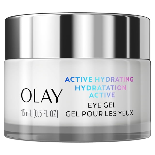 Olay Active Hydrating Eye Gel, Fragrance-Free, Anti-Aging Eye Cream with Hyaluronic Acid and Niacinamide