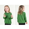 thumbnail image 1 of Toddler Candy Color Cardigan , Solid Color Winter Sweater For Boys/Girls ,0,3 Years, Super Soft, Green 12-18 Months, 1 of 5
