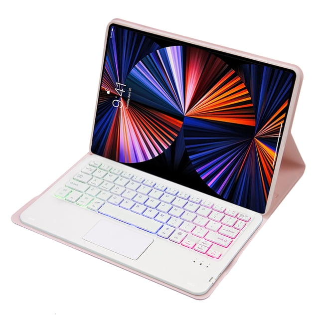 Case for Lenovo Tab M10 FHD Plus 10.3'' Tablet Wireless Keyboard TB-X606F TB-X606X Magnetic Touchpad Backlight Keyboard Cover pink Spanish