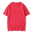 thumbnail image 4 of Summer Mens Round Neck T-shirt Mercerized Cotton Short Sleeve, 4 of 9
