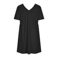 thumbnail image 5 of Robes d'Été Grande Taille pour Femmes 2024 Couleur Unie Robe à Manches Courtes Économisez jusqu'à 65 % de Rabais!, 5 of 5