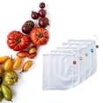 thumbnail image 2 of Ensemble de Sacs à Provisions en Maille Réutilisables Solution de Rangement de Cuisine Lavable pour Légumes Frais Fruits, 2 of 7
