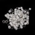 thumbnail image 2 of HILABEE 100 Pcs/Ensemble Perles de Barbe Dreadlocks Cheveux Anneaux Manchettes en Métal Tubes, 100 Pcs, 2 of 9