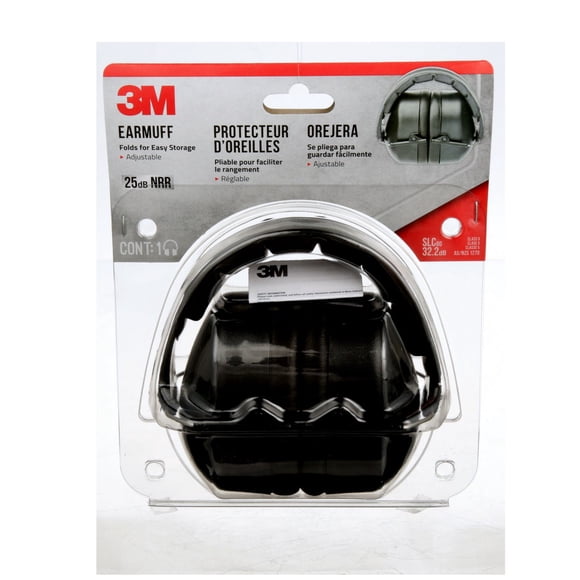Protecteurs d’oreilles repliables 3M(MC), 90563H1-DC-WMT, noirs