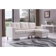 thumbnail image 5 of Nathaniel Home Canapé sectionnel convertible petit espace Braxton blanc, 5 of 5