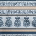 thumbnail image 1 of oneOone Georgette Viscose Light Blue Fabric Asian Block Craft Projects Decor Fabric Printed By The Yard 42 Inch Wide, 1 of 4
