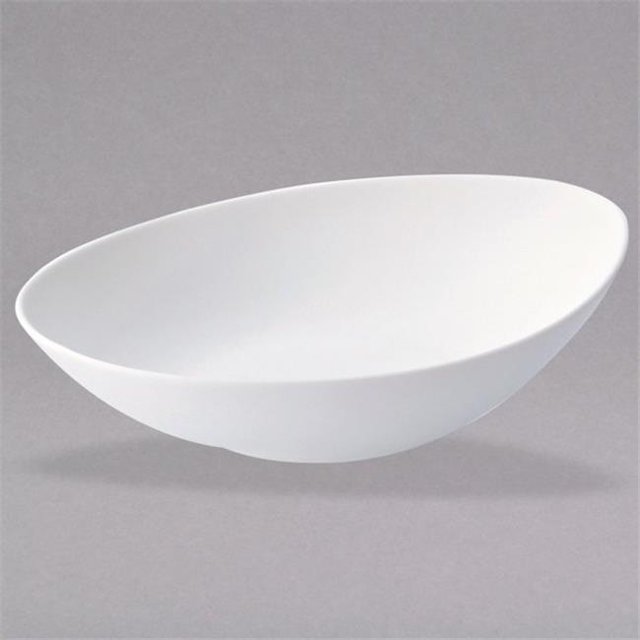 Oneida L5750000759 43 oz Stage Warm White Porcelain Oval Soup Bowl