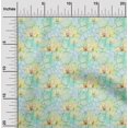 thumbnail image 2 of oneOone Velvet Yellow Fabric Leaves & Clover Craft Projects Decor Fabric Printed By The Yard 58 Inch Wide, 2 of 5