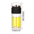 thumbnail image 3 of Antqov Tea Infuser Tea Infuser with Tea Filter New Glass Tea Infuser Bottle Portable Tea Separator Tea Cup Double Glass Tea Infuser Bottle, Vacuum Flask, 3 of 4
