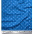 thumbnail image 1 of Soimoi Blue Moss Georgette Fabric Lighthouse Nautical Fabric Prints By Yard 42 Inch Wide, 1 of 1