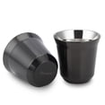 thumbnail image 1 of Easyworkz Tasse à Espresso en Acier Inoxydable 2,5 oz Noire à Double Paroi Isolée (Ensemble de 2), 1 of 6