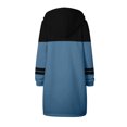 thumbnail image 3 of Timegard Womens Sweatshirts Drawstring Zip up Hoodies Color Block Fall Winter Long Jackets with Pockets, 3 of 3