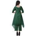thumbnail image 4 of Moomaya Ensemble Kurti Kurta Pantalon pour Femmes Col Bateau Imprimé Robe 2 Pcs Tenue Ethnique, 4 of 6