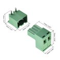 thumbnail image 3 of Unique Bargains 2-Pin 5.08mm Pas à Angle Droit PCB Connecteur de Borne de Vis 20Sets, 3 of 6