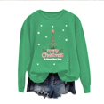 thumbnail image 2 of EGNMCR Sweatshirts à Capuche pour Femmes, Sweatshirts pour Femmes, Hoodie Décontracté à Manches Longues de Noël Mode Décontractée à Manches Longues Col Rond Imprimé Sweatshirts Blouse pour Femmes, 2 of 4
