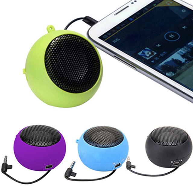 Neinkie Mini Hamburger Speaker Rechargeable with Extension Cord for MP3 Audio Laptop Cell Phone Tablet PC