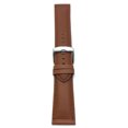 thumbnail image 1 of Extra Long (XL), 22mm Leather Watch Band Strap, Mat, Tone-on-Tone Stitching, Stainless Steel Buckle, 1 of 7