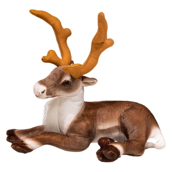 Milaget Jouet de Renne en Peluche de Noël pour Garçons et Filles, Poupée de Cerf Douce et Multifonctionnelle 35 cm