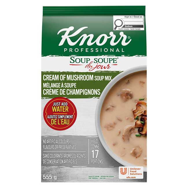 Knorr Professional Gluten Free Cream of Mushroom Soup Mix, 555 g -- 4 per case
