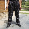thumbnail image 1 of Chef Pants Uniform Cargo Baggy Pants chef work pants black Kitchen Work Trousers XL Ice Cream, 1 of 9