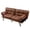 Brown, variant on Giantex Convertible Sofa Bed, Memory Foam Futon Bed w/Adjustable Backrest & Armrests, Upholstered Folding Couch Sleeper for Small Space, Grey