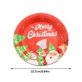thumbnail image 4 of G Eco-Friendly Disposable Christmas Party Plates 9 Inch 16Pc Set Perfect For Holiday Dinner Decorations Festive Gatherings And Special Events Weight 0.46 Lb, 4 of 7
