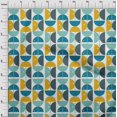 thumbnail image 4 of oneOone Polyester Spandex Yellow Fabric Geometric Circle Craft Projects Decor Fabric Printed By The Yard 56 Inch Wide, 4 of 4