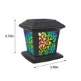 thumbnail image 3 of Solar Post Lights Outdoor Fence Cap Light For Posts Patio Garden Decoration White Lighting Black，Lighting Solar Outdoor Post Cap Lights Light For Fence, 3 of 9
