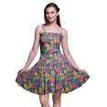 thumbnail image 1 of Bimba Robe Soleil Mini à Bretelles Spaghetti pour Femmes, Haut à Taille Smockée Imprimé Floral - Très Petit, 1 of 5