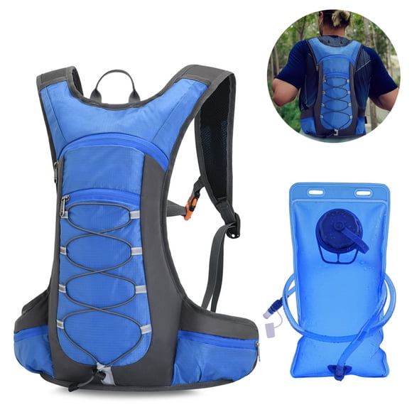 Hydration Pack with Water Bladder for Women Men Kids - This Backpack Keeps You Cool and Great for Outdoor Sports of Running Hiking Camping Climbing Cycling Skiing