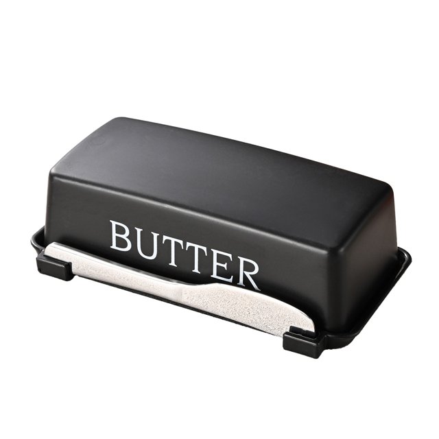 Classic Kitchen Accessories, Butter Dish with Lid for Countertop Butter Crock with Stainless Multipurpose Butter Butter Container Kitchen for Wife Mother