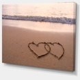 thumbnail image 2 of Deux Cœurs Dessinés sur la Plage, 2 of 3