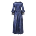 thumbnail image 3 of Robe Renaissance Femme Rétro Fête Princesse Cosplay Dentelle Longueur au Sol Robe, 3 of 6