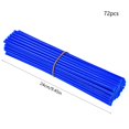 thumbnail image 3 of Ensemble de Décoration de Rayons de Roue Bleus 72 Pcs Manchon de Décoration de Rayons de Roue Bicyclette Motocyclette Ensemble de Rayons Colorés, 3 of 6