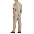 thumbnail image 2 of TOPTIE Men\'s Short-Sleeve Coverall Work Jumpsuit Lightweight with Zipper Front Elastic Waist, 2 of 7