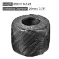 thumbnail image 2 of Uxcell Polyester Nylon Plastic Rope Twine Household Bundled for Daily Binding Packing 1148.2ft Length Black, 2 of 5