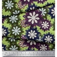 thumbnail image 3 of Soimoi Green Rayon Fabric Artistic Floral Decor Fabric Printed Yard 56 Inch Wide, 3 of 5