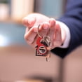 thumbnail image 3 of RKSTN Fidget Spinner Toy Keychain Keychain Fingertip Rotation Decompression Keychain Anti-Anxiety Toy Rotation Red Office Supplies, 3 of 3