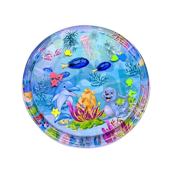 Sensory Water Mat Sensory Play Mat Water Playmat Thickened Water Sensor Play Mat for Cats Water Sensory Playmat with Fish for Pet Play Water Sensor Mat for Kids Water Sensory Pad Water Play