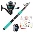 thumbnail image 2 of thinsony Portable Telescopic Fishing Rod Tight Rod Section Angling Equipment for River Pond Fishing Using, 2 of 8