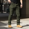 thumbnail image 1 of Pantalon Décontracté pour Homme, Cargo Extensible, Pantalon d'Extérieur, Coupe Ajustée, Vêtement de Travail, Léger, pour la Randonnée, le Voyage, l'Usage Quotidien, 1 of 7